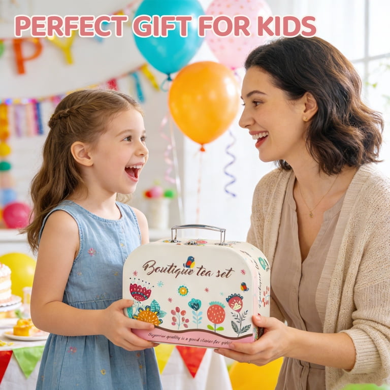 JoyStone Princess Tea Set, 19 Pieces with Carrying Case photo 4
