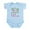 Sky Blue, variant on CafePress - Vintage Las Vegas Infant Bodysuit - Baby Light Bodysuit, Size Newborn - 24 Months