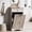 Gray, variant on AHB 13 Gallon Tilt Out Kitchen Trash Cabinet with Drawer, Single Trash Can Storage Organizer, 20.9"L x 13.55"W x 38.5"H , Gray