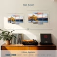 thumbnail image 3 of Elephant Stock Wanaka Lake Landscape Wall Art - Horizontal Multi Panel Canvas - 4 Pieceliving Room Wall Decor - Photography Nature Multi Panel - Blue And Yellow Decor - 24" x 14", 3 of 4