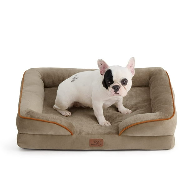 Cama ortopédica para perros, impermeable, para perros medianos, color avellana