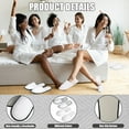 thumbnail image 4 of Lsupdaol 10 Pairs Non Slip Disposable Slippers Bulk Hotel Spa Fluffy Closed Toe Indoor Slippers for Guests Men Women Home Wedding Travel Party, 4 of 6