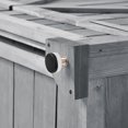 thumbnail image 2 of 5.8ft x 3ft Large Backyard Storage Sheds, SESSLIFE Wooden Outdoor Vertical Shed with Lockers and Waterproof Finish, Gray Multifunctional Storage Cabinet, TE2754, 2 of 9