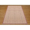 thumbnail image 5 of Casavani Block Printed Pink Rug For Living Room 5'x5' Cotton Square Area Rugs for Outdoor Patio, 5 of 7