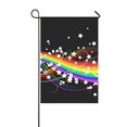 thumbnail image 1 of BSDHOME Colorful Rainbow and Flower Yard Garden Flag 12 x 18 Inches, 1 of 1