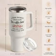 thumbnail image 3 of Retirement Tumbler 40 oz Stainless Steel with Handle & Straw Happy Retirement Gifts Farewell & Goodbye Presents for Coworkers, 3 of 6