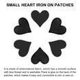 thumbnail image 4 of Parches de hierro en forma de corazón Uxcell, parches bordados negros, 15Pcs 2.8"x2.7", 4 of 6