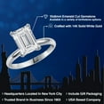 thumbnail image 2 of Gem Stone King 3.00 Ct IGI Certified Lab Grown Diamond Solitaire Engagement Ring for Women in 14K White Gold Ring | E-F Color | VS1-VS2 Clarity | Size 9, 2 of 7