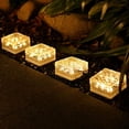 thumbnail image 4 of Lámpara solar para exteriores, paisaje, camino, suelo, ladrillo, luz solar, impermeable, jardín, patio, camino, Navidad, hielo, roca, cubo, lámpara solar, 4 of 5