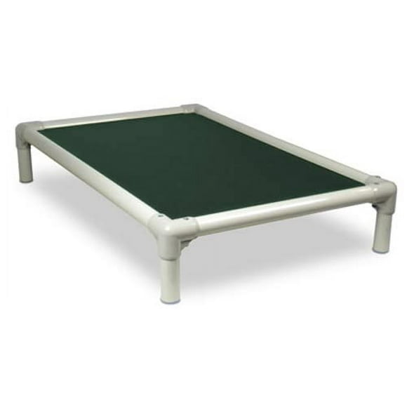 Kuranda Chewproof Bed - Almond PVC - 25" x 18" - Heavy Duty Vinyl - Forest