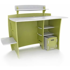 No Tools Assembly Desk Green White Walmart Com