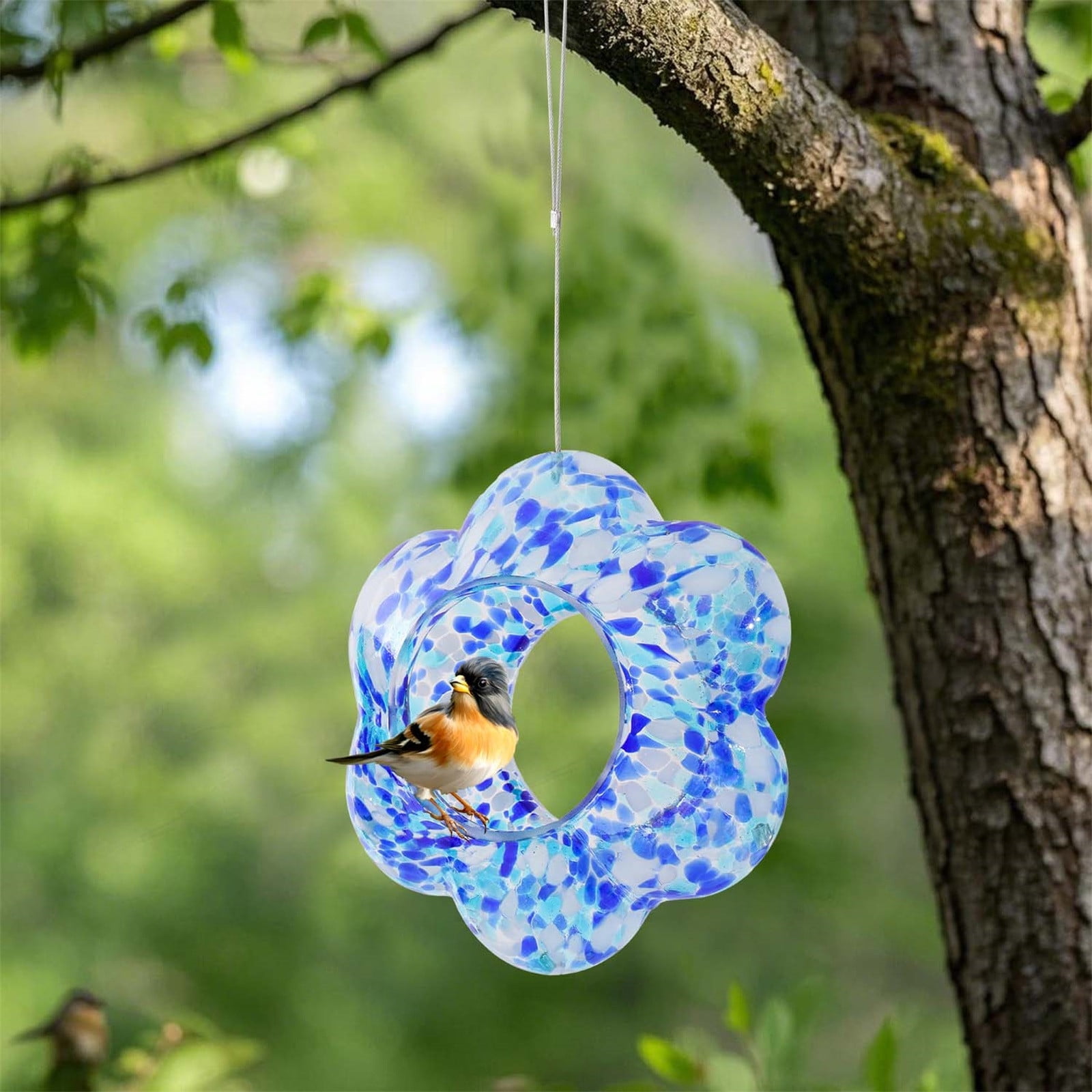 Leak-Proof Hummingbird Feeder for Outdoors, Ant & Bee Resistant with 4 Feeding Ports by PALIFEUR