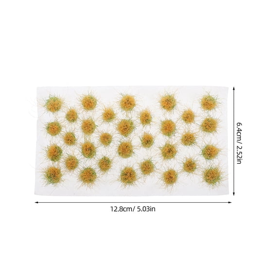 Homoyoyo Khaki Faux Grass Plastic Craft Material for Easy Projects with Detailed Design and Realistic Texture