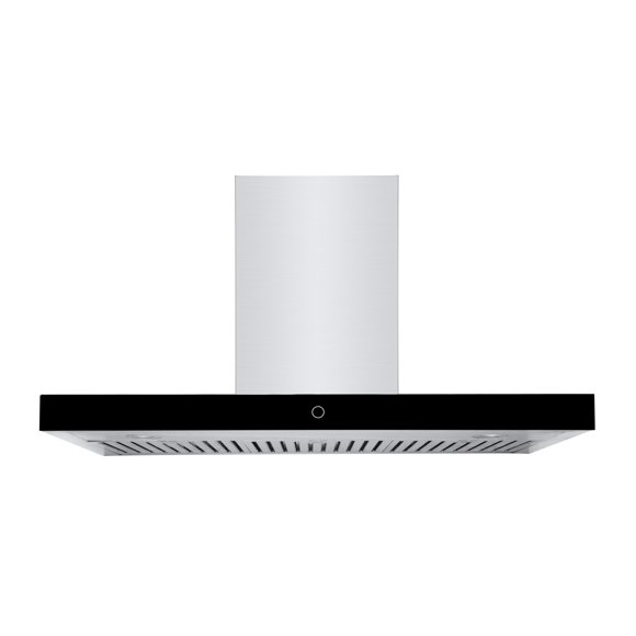Hauslane Chef Series WM-739 36” Wall Mount Range Hood with Black Glass Panel
