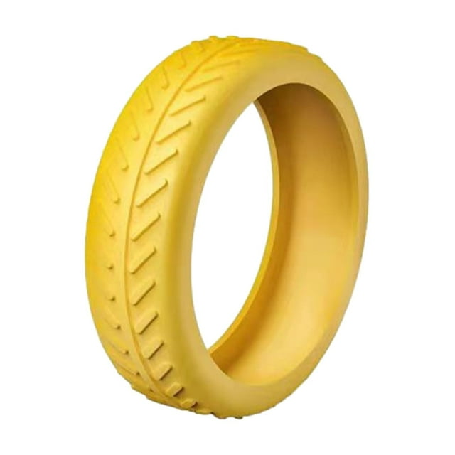 1/4/8 Pcs Housse en Silicone pour Roues de Valise, Housse de Protection pour Roues de Valise, Garde-Roues, Accessoires pour Bagage Cabine, Housse de Roues pour Réduire le Bruit, Jaune, 1 PCS