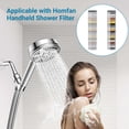 thumbnail image 2 of Shower Head Filter 2 Pack - 18-Stage High Pressure Filtration for Hard Water & Chlorine, 2 of 5