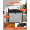 thumbnail image 2 of KFFKFF 3-Section Laundry Sorter with Rolling Bags, Organizer with 2 Drawers, Hooks, Wheels, and Wooden Top for Clothes and Bathroom Storage, 2 of 9