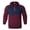 Wine, variant on Mens Colorblock Pullover Hoodie Henley Button Neck Sweatshirt Long Sleeve Drawstring Hooded Top with Kangaroo Pocket Casual Fall Winter Activewear Daily Workout