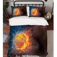 thumbnail image 2 of 3D Basketball Quilt Cover Set Bedding Set Pillowcases 103, 2 of 2