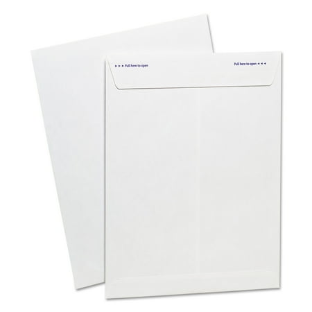 Ampad Gold Fibre Fastrip Release & Seal Catalog Envelope, 9 x 12, White, 100/Box