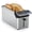 Sliver, variant on WHALL 4 Slice Toaster, TouchScreen Toasters with Projection Display, Long Extra Slots, Bagle / Reheat/Defrost Stainless Steel