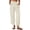 19 Beige, variant on Womens Baggy Wide Leg Pants Elastic Waisted Casual Palazzo Harem Pants Summer Beach Trousers with Pockets S-XXL