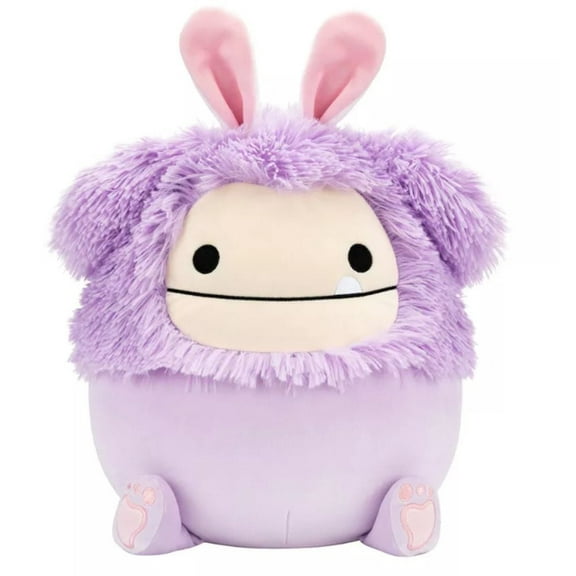 Squishmallows 8" Dilka the Purple Bigfoot with Bunny Headband Plush Easter Spring