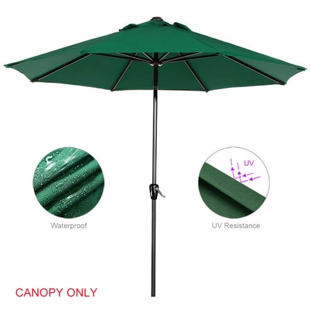 Greenwise Patio Umbrella Cover Replacement Top Canopy For 9ft 8 Ribs Green Only Canada Greenwise Patio Umbrella Cover, Patio Umbrella Replacement Cover
