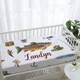 thumbnail image 6 of KAINSY Custom Bedding Set,Personalized Name Baby Bedding Set,Fishing Theme Bedding 5 Pcs-Blanket Fitted Sheet Changing Pad Cover Wall Art,Ideal Nursery Decor Gift for Baby Girls Boys, 6 of 8