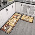 thumbnail image 2 of Fat Chef Kitchen Rugs Sets of 2, I Love Cooking Farmhouse Washable Anti Fatigue Kitchen Runner Mats for Floor, Non Slip Comfort Standing Holiday Decor Mat for Sink,Laundry,Office 17"x 47"+17"x 30", 2 of 7