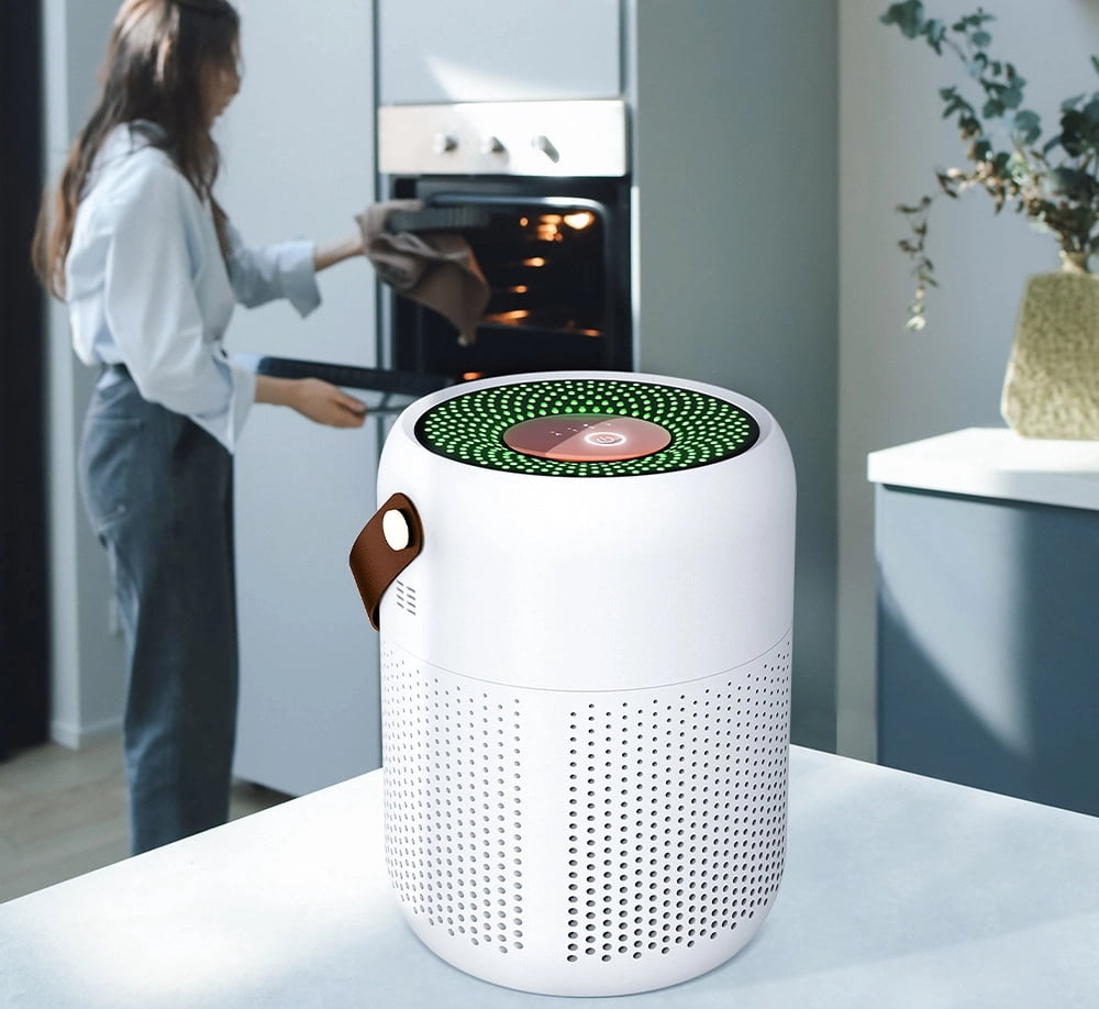 Air Purifiers for Bedroom, Air Purifiers for Home, Pets, Office, Quiet Small Air Filters with Sleep Mode Speeds Control