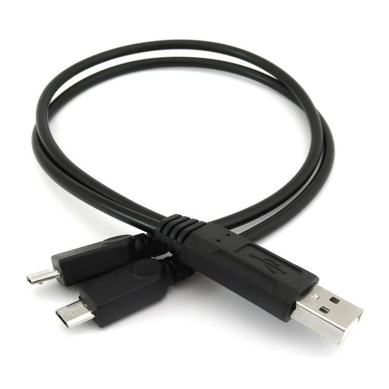 Micro B USB 2-Way Y Splitter Cable : ID 3030 : $2.95 : Adafruit Industries,  Unique & fun DIY electronics and kits