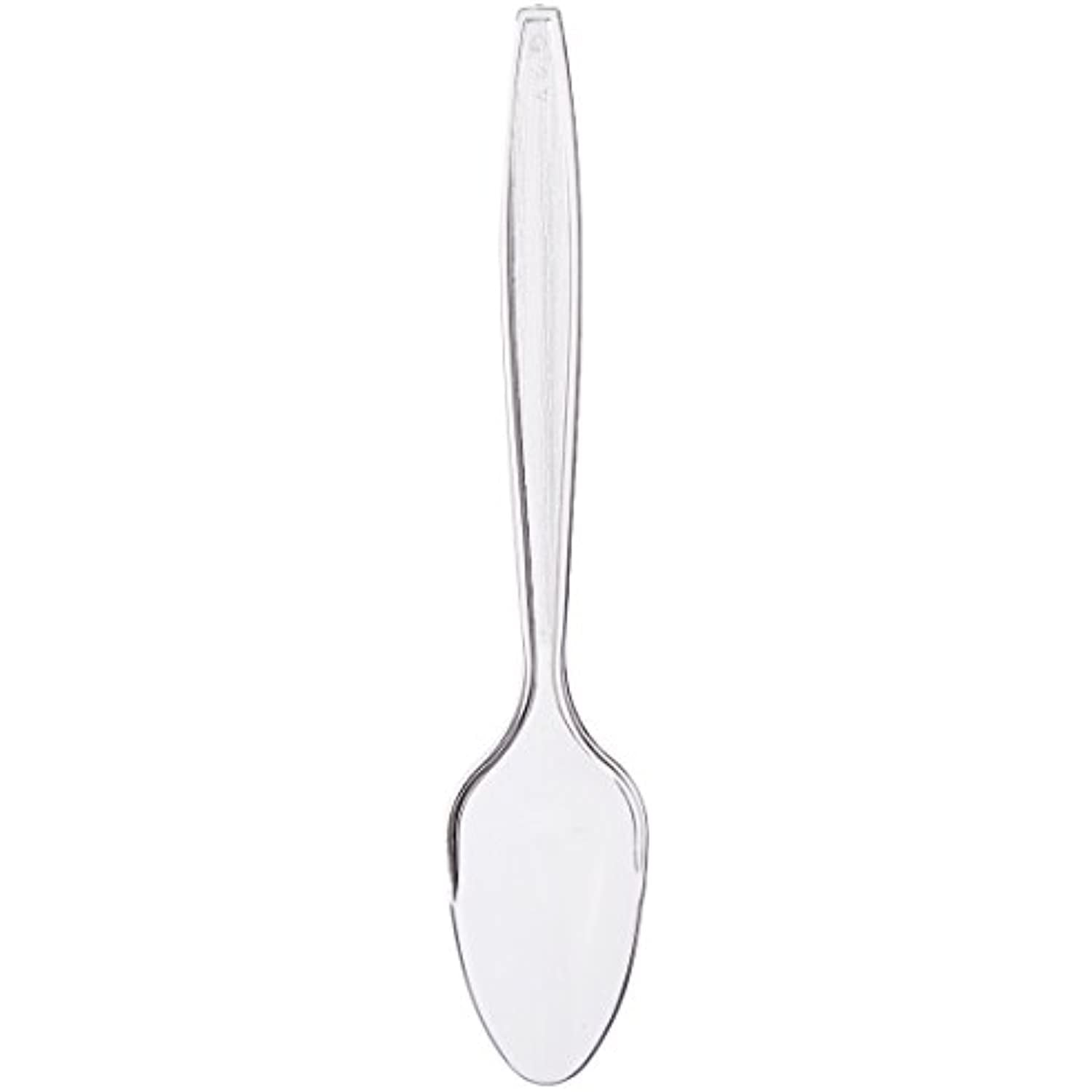 Amscan Big Party Pack Plastic Spoons, One Size, Clear, 6