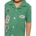 thumbnail image 4 of Monster Jam Toddler Boys Short Sleeve Cotton Button Down Work Shirt with Patches, Sizes 12M-5T, 4 of 12