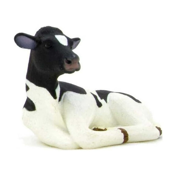 MOJO Holstein Calf Lying Down Animal Figure 387082