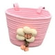 thumbnail image 2 of Cesta de bicicleta universal de cuerda suave para niños con juguete de flor de peluche, accesorio de ciclismo, se adapta a manillares de 2 a 5 cm para Rosa, 2 of 8