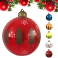 thumbnail image 3 of Adorno inflable, inflables navideños de 24 pulgadas, decoraciones navideñas para exteriores, bolas inflables navideñas de alta capacidad, 3 of 8