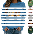 thumbnail image 3 of NMMUED Vintage Halloween Sweatshirt Halloween Party Apparel Cute Pumpkin Print Cute Funny Ghost Graphic Funny Casual Womens Halloween Shirts Pink L, 3 of 4
