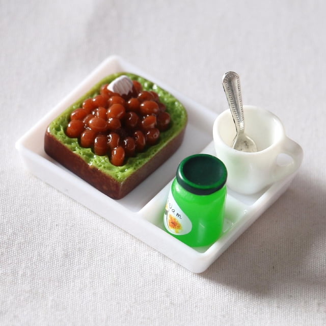 Comida en Miniatura Hugo Pan Tostada de Frijoles Rojos 1/12