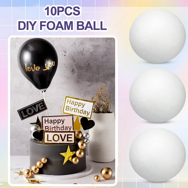 10Pcs Foam Craft Balls Christmas Decorations Preschool Kindergarten Handmade Foam Balls for DIY Projects