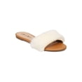 thumbnail image 1 of New Women Nature Breeze Furry-01 Furry Open Toe Flat Slip On Sandal, 1 of 5