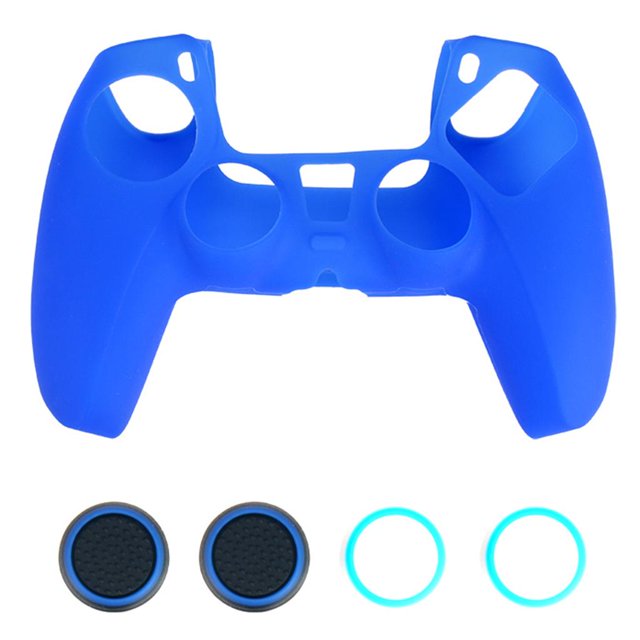 Funda Protectora de Silicona Tapa de para 5 - Azul Sunnimix Cubierta del controlador de silicona