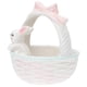 thumbnail image 5 of Pink Easter Rabbit Decor Ceramic Basket Adornment for Decor 1Pcs, 5 of 5