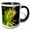Black/White, variant on 3drose, Night Blooming Cereus Flower - Na01 Dpb0026 - Douglas Peebles, 11oz Two-tone Green Mug