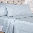 thumbnail image 4 of Cotton Rich 600 Thread Count Italian Paisley Sheet Set  California King-Blue, 4 of 5