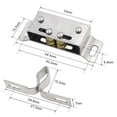 thumbnail image 4 of Double Attrape-Rouleau en Acier Inoxydable Magnétique pour Armoire, 4 of 5