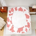 thumbnail image 5 of Homewish Farmhouse Bull Print Twin Sheet Sets 3pcs for Teens Female Men,Abstract Geometric Twin Fitted Sheet Microfiber,Rustic Animal Cow Cattle Breathable Flat Sheet,Breathable Home Decor, 5 of 7