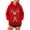 ZC-Red-womens pet pouch hoodie, variant on Frostluinai Womens Cats Hoodie with Pouch Zipper Fuzzy Fleece Pet Carrier Sweatshirt Christmas Reindeer Print Zippered Pet Pouch Adjustable Hole Pockets