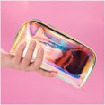 thumbnail image 3 of serony Makeup Bag Travel Portable Transparent Waterproof Toiletry Storage Holder Make Up Cosmetics Organizer Lipsticks Container Semicircular S, 3 of 9