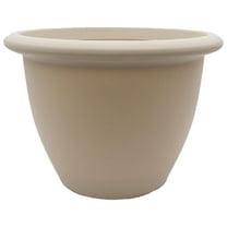 The HC Companies Sevilla Round Self-Watering Pot with Internal Disk 12 Inch, Cottage Stone